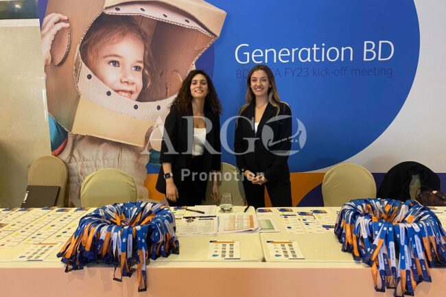 Ηostesses-Promoters for Registration and Badges (Corporate Event in Athens Greece - ARGO Promotion)