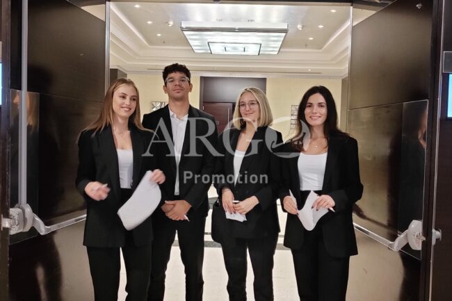 Staff for Welcoming and Registration (Exhibition in Athens Greece - ARGO Promotion)