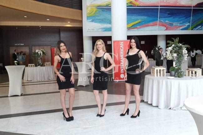 Our hostesses at award ceremony in Athens-Greece