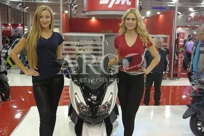 Promotion models at exhibition