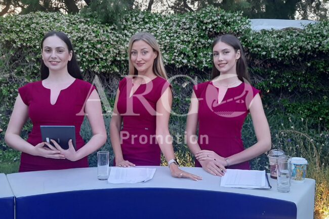 Promoters-Hostesses For Guest Welcoming (Corporate Event in Athens Greece – ARGO Promotion)