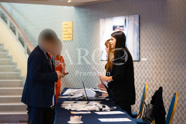 Hostesses for Registration and Badge Scanning (Event in Athens Greece)