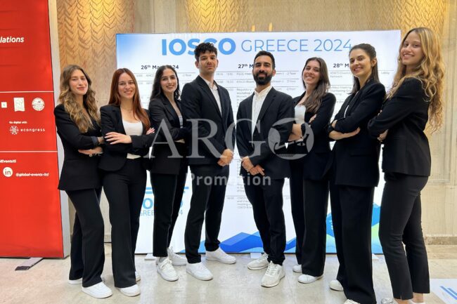 Hosts and Hostesses at a conference in Athens Greece (Conference in Athens Greece-ARGO Promotion)
