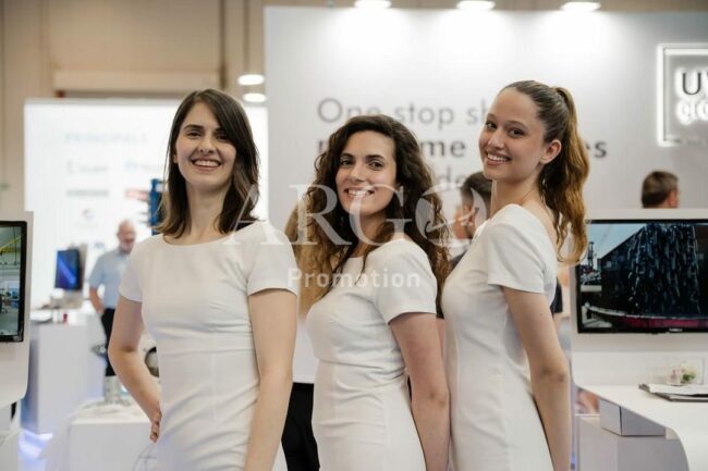 Hostesses/Promoters at Posidonia Exhibition in Athens Greece